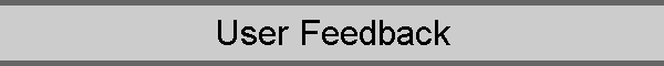 User Feedback